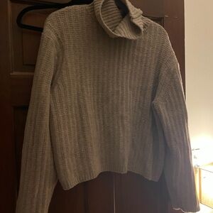 Cozy Tan Turtleneck Sweater